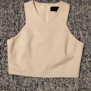 White Kendall and Kylie crop top